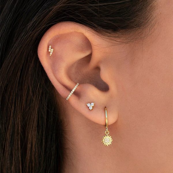 Creative Versatile Personality Simplicity Tassel Chain Earring Set