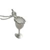 White Granulated Sugar Cup Necklace