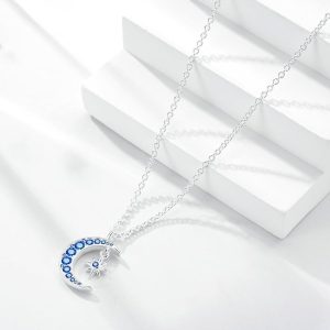 Premium Versatile Personality Blue Moon Necklace