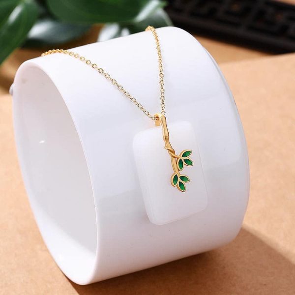ddaf353f-78cd-45b7-a0c7-b8489e5676d3.jpg Mascot Ethnic Accessories Ancient Gold-plated Hetian Jade Necklace