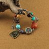 Natural Agate Tibet Beads Colored Beaded Bracelet