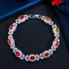 Copper Inlaid Zircon Full Diamond Bracelet