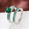 Affordable Luxury Copper Zircon Hollow Ring