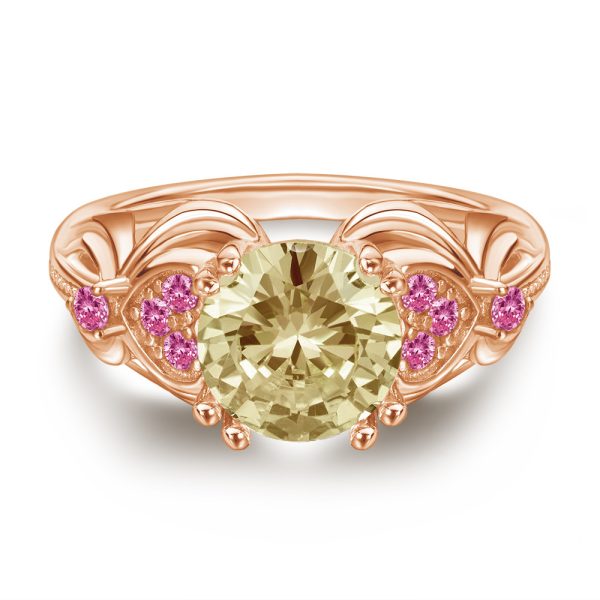 925 Sterling Silver 2 Karat Zircon Ring For Women