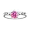 925 Sterling Silver Moissanite Ring Women's Pt950 Gold-plated Vine Winding Light Luxury