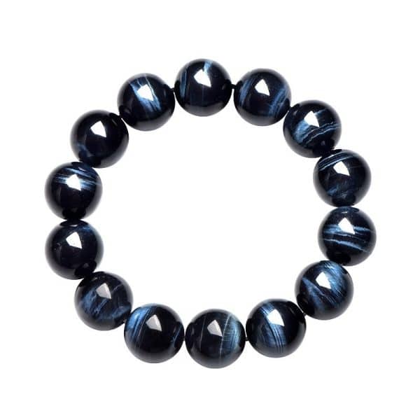 Tiger-eye Blue Bracelet Blue Tiger-shaped Stone Round Beads Sunny Stone Bracelet