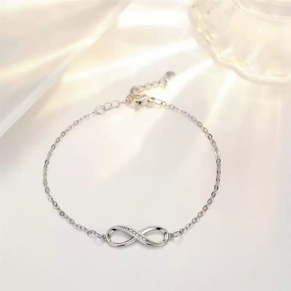 Mobius Strip Diamond Ring Push-pull Bracelet