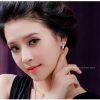 Double Row Diamond Circle Zircon Earrings
