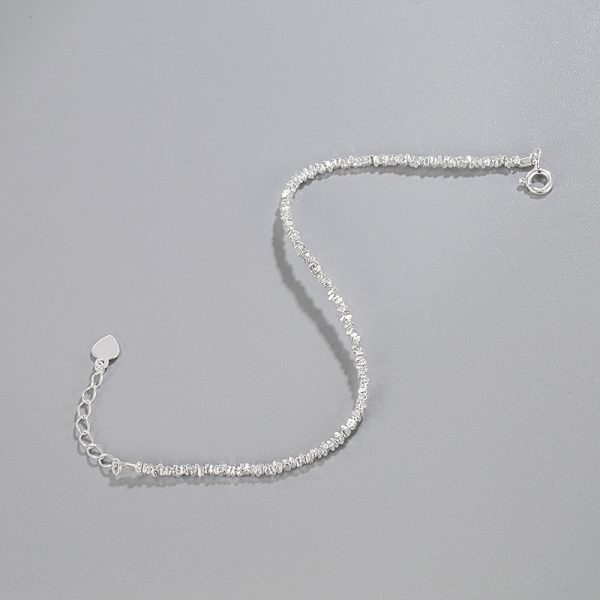 Ins Special-interest Design S925 Sterling Silver Broken Silver Bracelet For Women