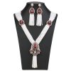 Women's Tassel Earring Necklace Two-piece Jewelry Set