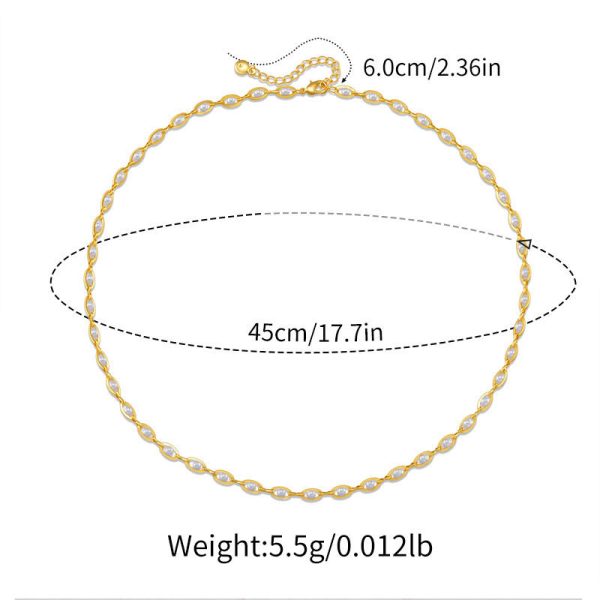 Color-preserving Retro High-grade Elegant Graceful French Necklace