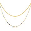 Multicolor Epoxy Chain Snake Bone Layered Necklace