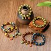 Ancient Golden Sand Colored Glaze Bracelet Two Ends