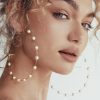 The New Pearl Big Circle Earrings Are Exaggerated