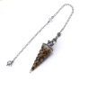 Rainbow Color Crystal Pendant Gravel Beads Pendant Reiki Resin Pendant