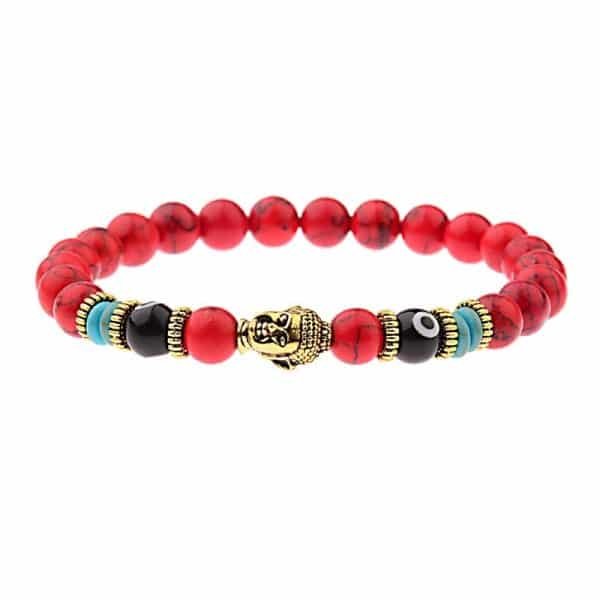 Buddha Head Alloy Accessories Tiger-shaped Stone Energy Stone Elastic Bracelet