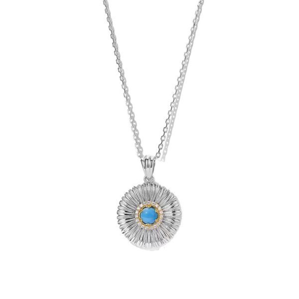Turquoise Necklace Fashion Retro Exquisite Light Luxury High Sense
