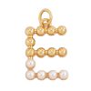 Popular Accessories Pearl Zircon Letter Pendant