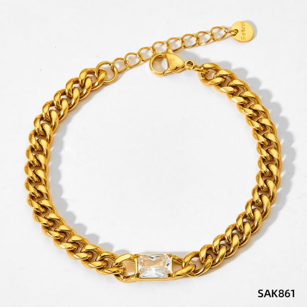 Stainless Steel Fashionable European And American Bracelet For Women