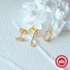 Temperament Matching Zircon Three-piece Set 925 Silver Earrings