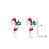 Christmas Stud Earrings Diamond Snowflake Set
