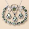 e0876e22-2f19-473b-a016-f55596e17b28.jpg Gem-inlaid Pendant Earrings Necklace And Four-piece Ring Set Pack