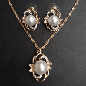 Bridal Necklace Set Wedding Accessories Pearl Jewelry