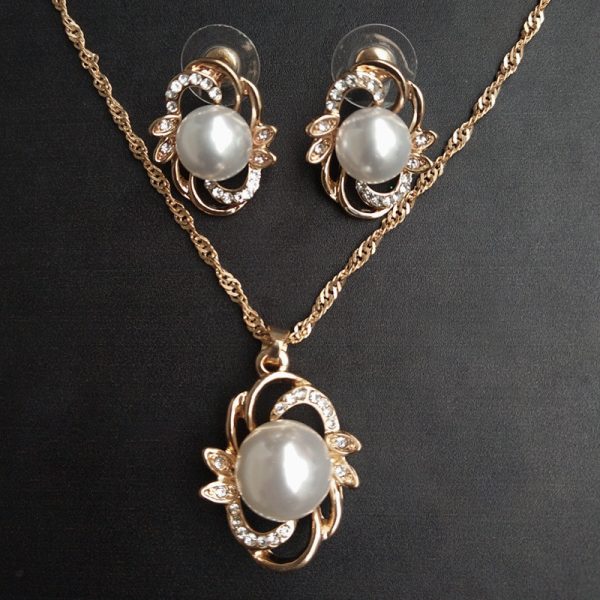 Bridal Necklace Set Wedding Accessories Pearl Jewelry