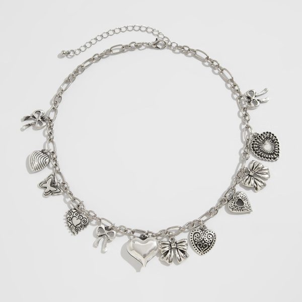 Clavicle Heart-shaped Metal Fashion Women's Necklace