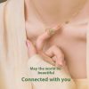 Women's Sterling Silver Bamboo Joint Peace Buckle Necklace