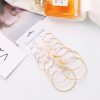 Fashion Large Medium And Small Suit Circle Earrings