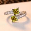 Retro Non-fading Niche Advanced Simple Zircon Ring