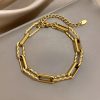 Titanium Steel Bracelet Cross-border Arrival Minimalist Design Plated 18K