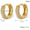 Amy Chunky Paved Hoops Earrings
