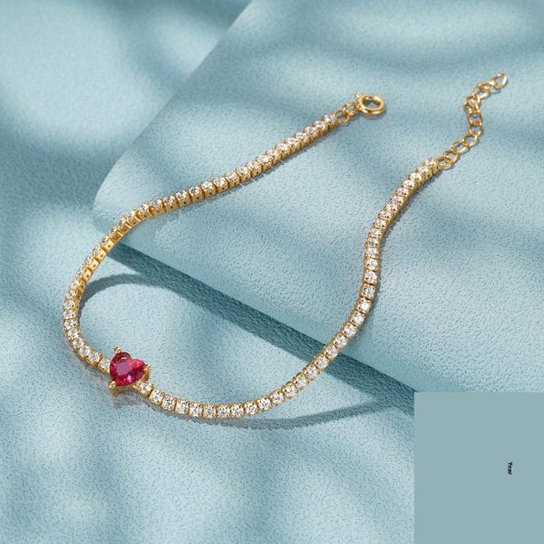 Colorful Crystals Women's Tennis Diamond Bracelet