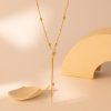 e1c26083-2eb4-46e0-b381-e9b838bbb749.jpg Resin All-match Flowers Asymmetric Tassel Pendant Necklace