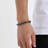 Twist Bracelet Vintage Old Made Male Gray Ornament