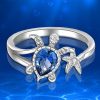 Beach Vacation Hawaiian Wind Summer Ocean Cute Animal Ring