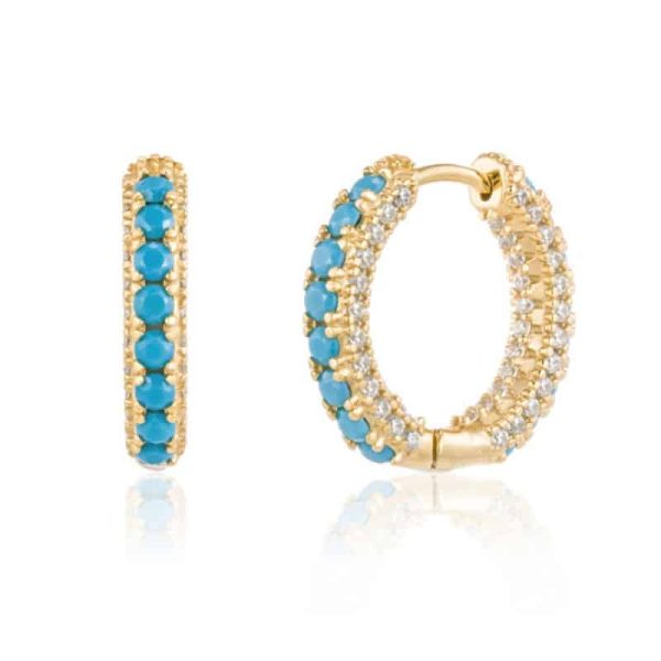 Fashion Round Micro-set Zircon Personality Trend Ear Buckle