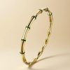Stainless Steel Colorfast Handmade Colored Bamboo Bracelet
