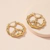 New Exaggerated Retro Geometric Circle Earrings Women