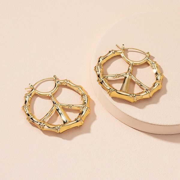 New Exaggerated Retro Geometric Circle Earrings Women