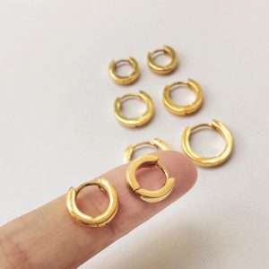 Earrings Temperament Simple Circle Small Hoop