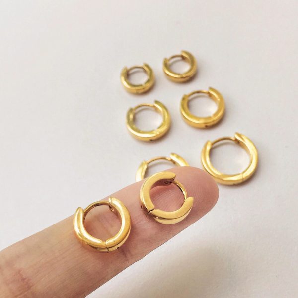 Earrings Temperament Simple Circle Small Hoop