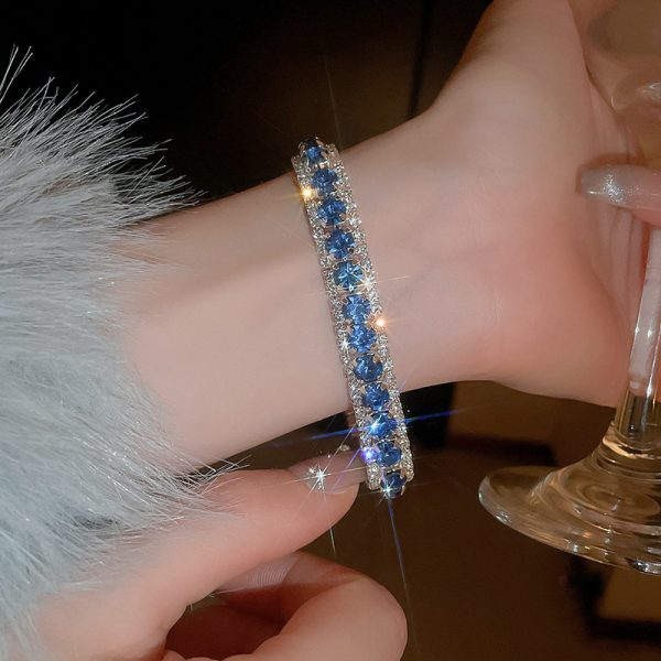Zircon Micro Inlaid Bracelet Light Luxury Retro Temperament