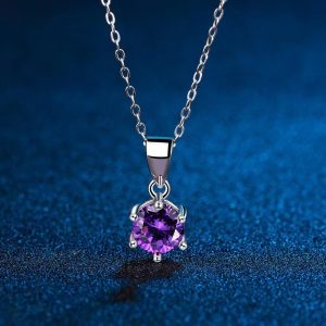 European And American Turtle Claw Super Bright Zircon-inlaid Pendant Classic Necklace