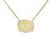 Gold-plated Embossed Slim Chain Adjustable Necklace