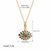 Colorful Crystals Pendant Necklace Clavicle Chain