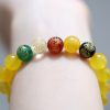 Agate Five Gods Of Wealth Bracelet Crystal Agate Bead Bracelet