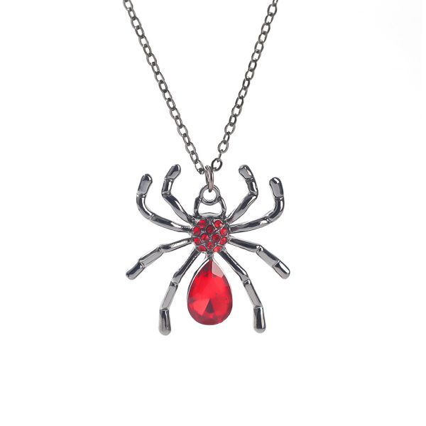 e322a916-2234-4dc4-be1a-d9a3ebf235db.jpg Dark Style Halloween Spider Bat Necklace